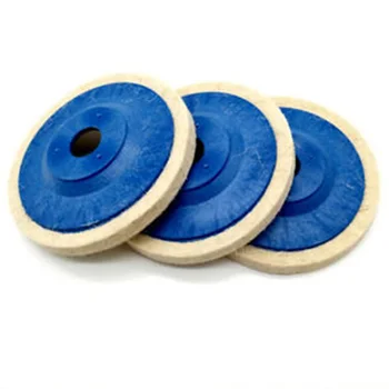 

1 Pc 4-inch Wool Felt Buffing Wheel Polishing Buffing Disc Pad For Angle Grinder