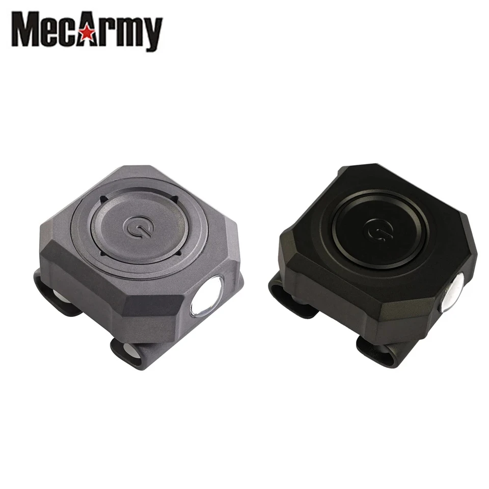 MecArmy CPLU チタン PVD ​​ブラック USB 充電式時計バンド LED ライト