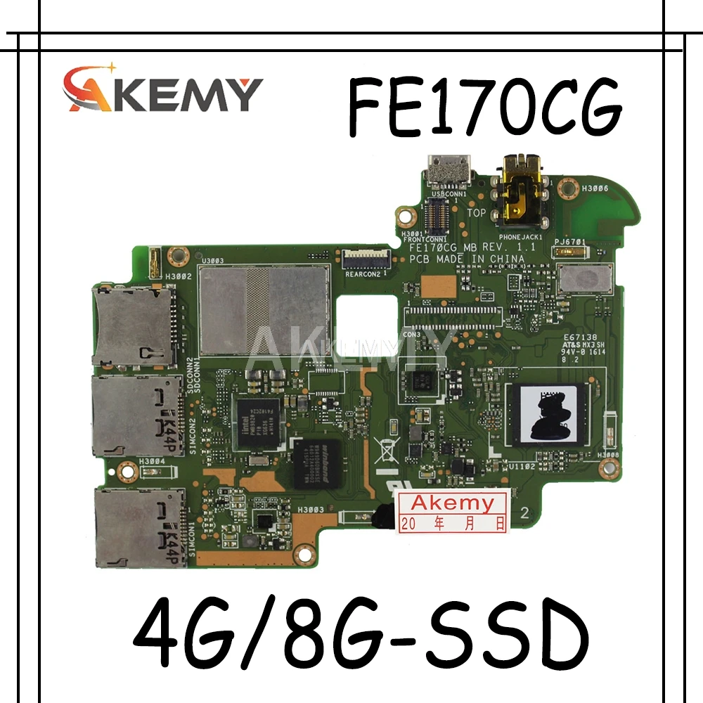 Оригинал для For Asus K017 Memo Pad 7 &quotпланшет материнская плата Fe170cg ME70C логическая MB Rev 1