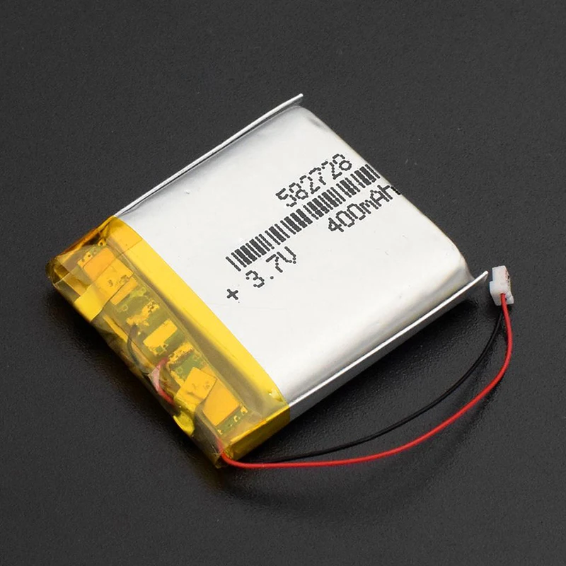 

582728 400mah 3.7V lithium-ion Polymer Li-ion Battery Goods Quality of CE FCC ROHS Certification Authority 582828 602828