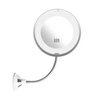 

LED Makeup Mirror 360 Degree Adjustment Hose Bathroom Mirror Night Fill Light Clear Beauty Mirror Night Light