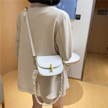 

Small PU Leather Crossbody Bags For Women 2020 Lady Luxury Shoulder Handbags Female Travel Fashion Solid Color Cross Body Bag