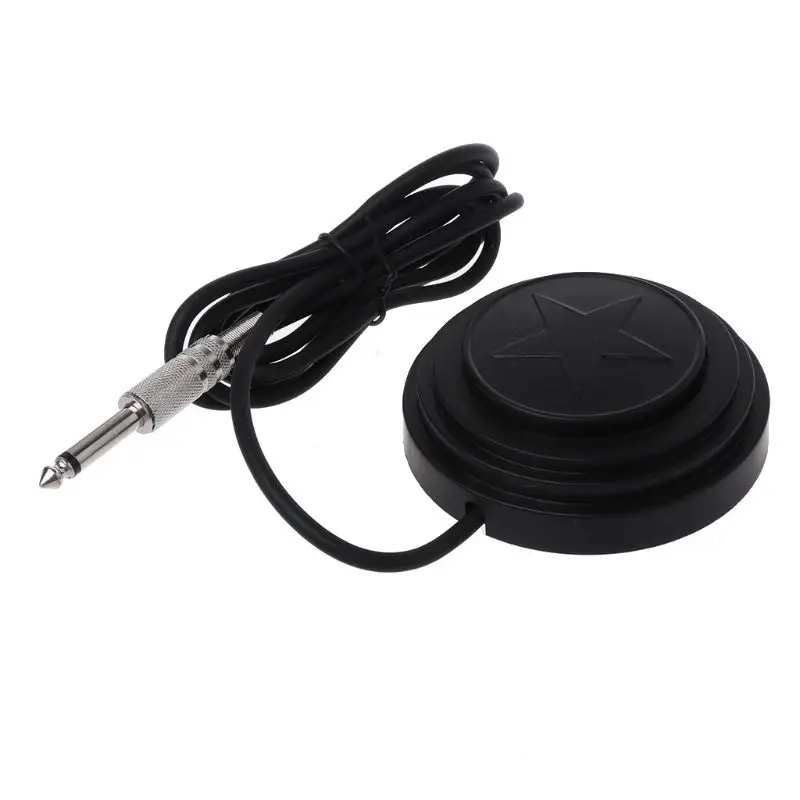

Round 360 Star Tattoo Machine Footswitch Foot Pedal Controller Power Supply Blac