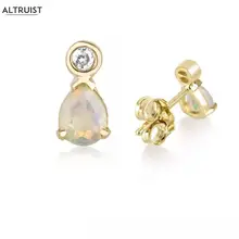 Altruist, 925 пробы, серебряные опалы, Золотая Сережка-гвоздик, женские хрустальные серьги, ювелирное изделие,, женские рок ювелирные изделия для панков, Рождественский подарок