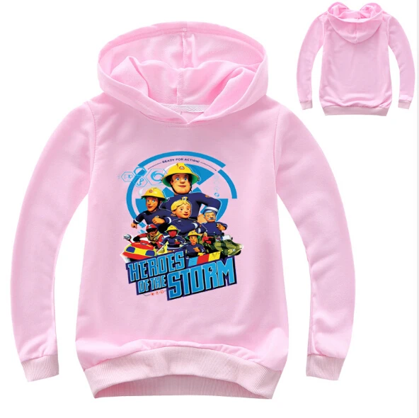 Spring Autumn 3D Fireman Sam Hoodies for Teens Girls Boys Toddler Kids Cartoon Anime Sweatshirt Children Pullover Tops Coat | Детская