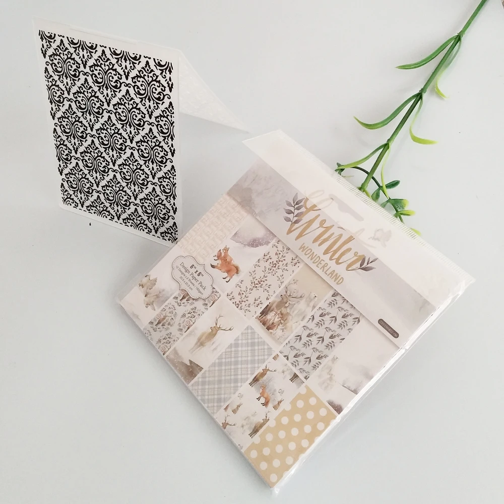 

Embossing pattern background Plate and Color pattern Paper decorative imprinting Mould DIY scrapbook Photo album embossed Card