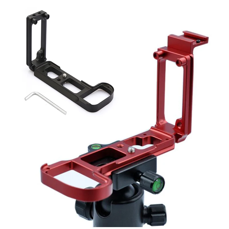 Professional Bracket Tripod Quick Release L Plate Head Base Handle Grip
