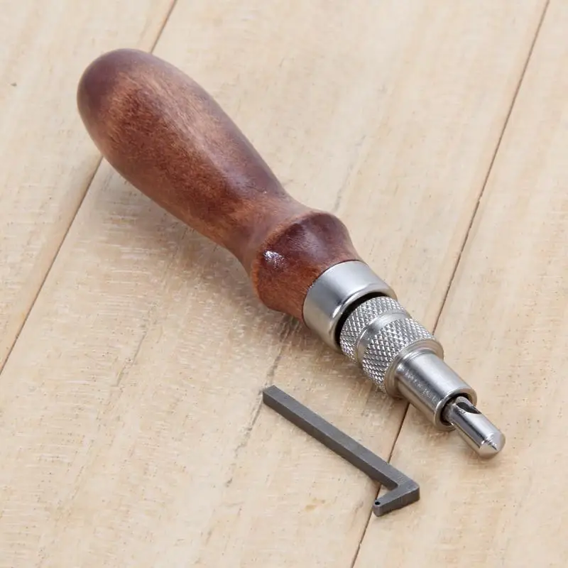 DIY Pro кожевенное Ремесло Регулируемый кожаный край Строчка Groover Кожевенные инструменты