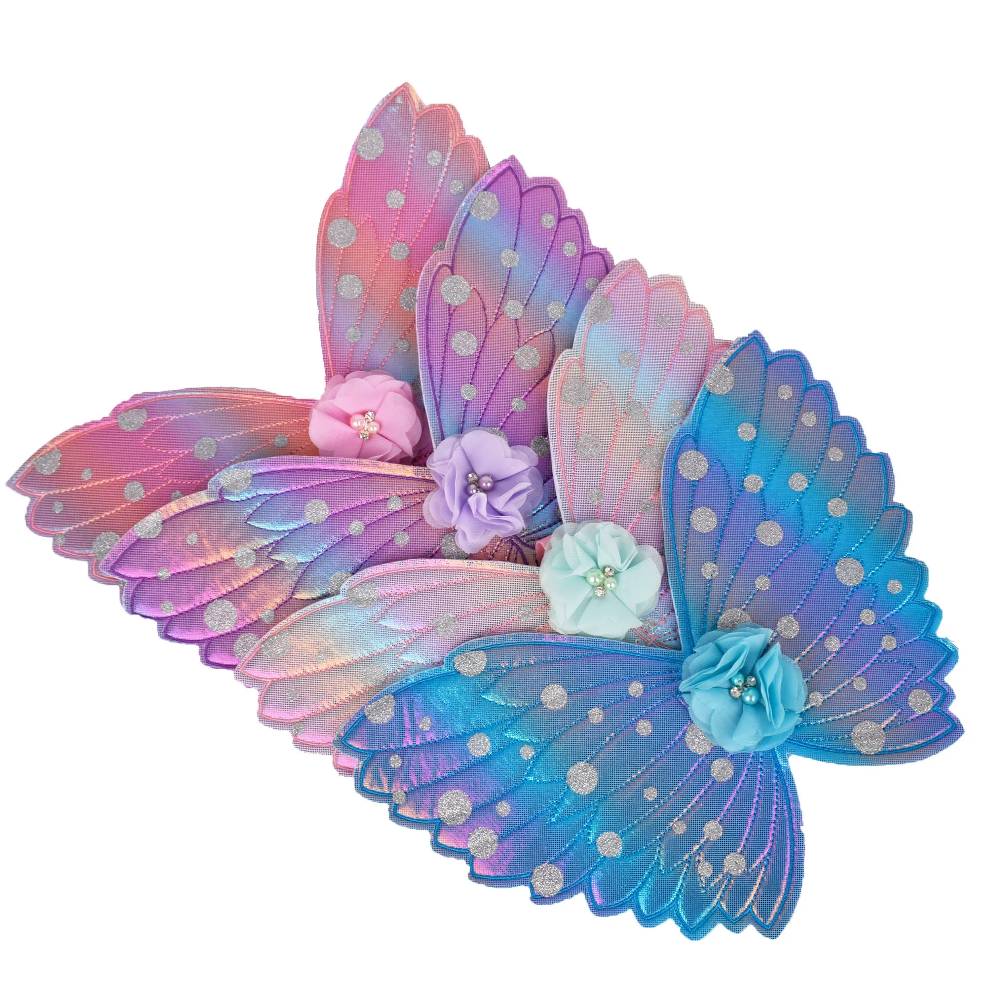 1pc Girls Butterfly Angel Wings Unicorn Fairy Wing Costume Accessories Quality Pastel Rainbow for Photo Props | Детская одежда и