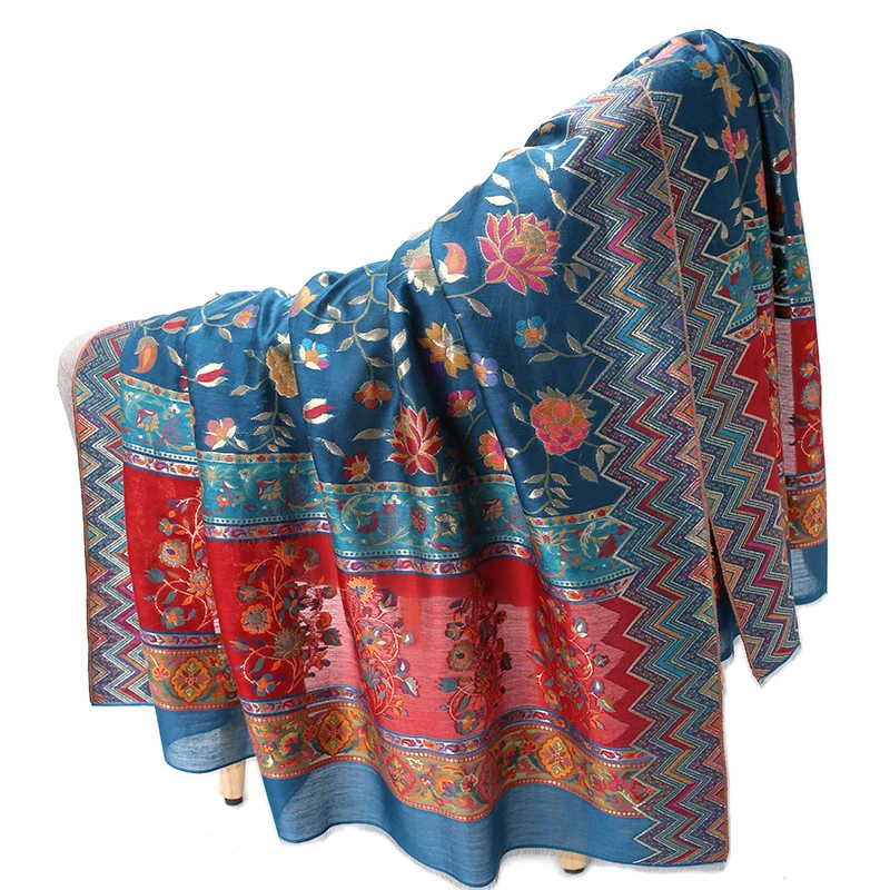 

High Quality Oversize Handmade Pashmina Autumn Winter Lady Shawl Scarf Wool Blend Ultra Long Cape Artificial Cashmere Muffler