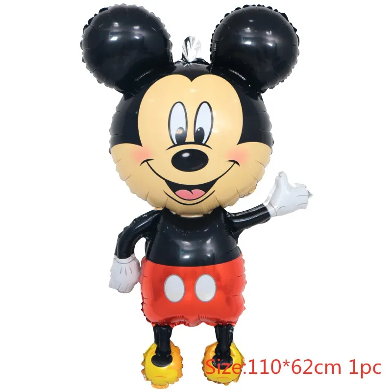 112 см гигантский Микки Минни Маус фольгированные шары мультфильм детский день рождения украшения детский душ принадлежности игрушки подарки - Цвет: Mickey