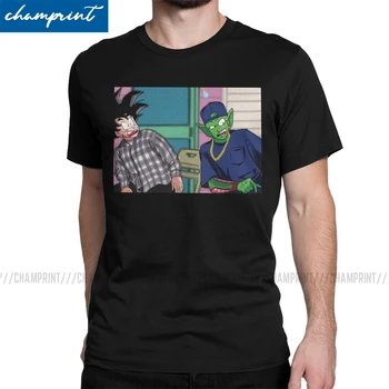 

DBZ Friday Men's T Shirts Goku Dragon Ball Novelty Tees Short Sleeve Round Collar T-Shirts Pure Cotton Summer Clothes