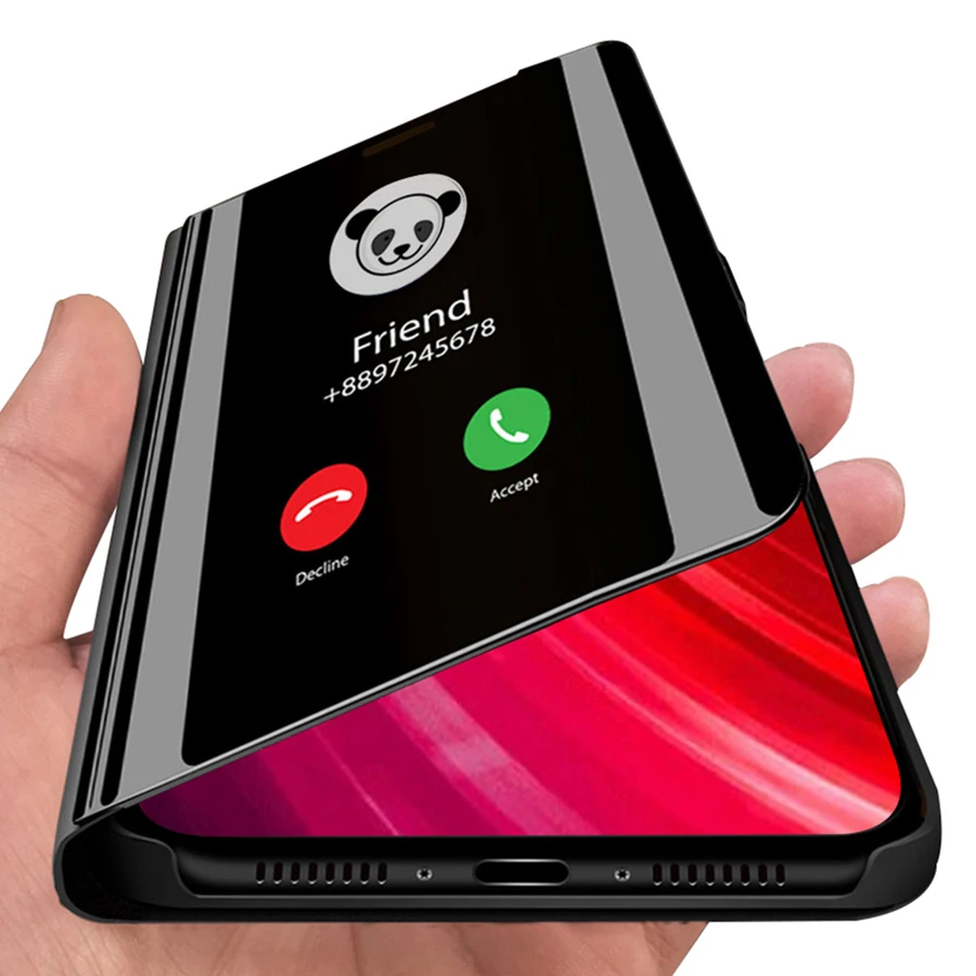 Smart Mirror Case For Xiaomi Mi Note 10 9T Pro 9 SE A2 Lite A3 Pocophone F1 Max 3 Redmi K30 8 8T 7 K20 5 6 4X 8A Cover | Мобильные