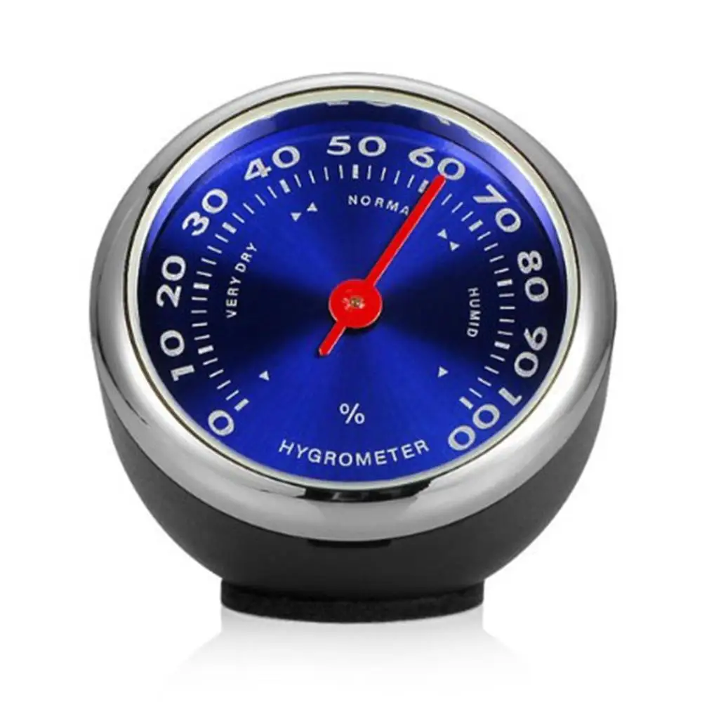 Seiko стальной сердечник, качественный автомобильный механический измеритель температуры и влажности, термометр, автомобильные часы, автомобильные кварцевые часы - Цвет: Normal humidity