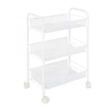 

3 Tiers Hairdressing Trolley Multi-functional Removable Drawers Salon Rolling Storage Rack Cart Hairdressing Supplies
