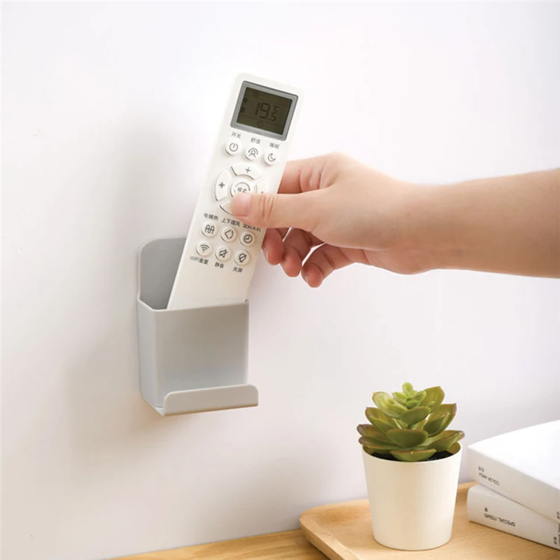 Free Punch Wall Hanging Remote Control Home Bedroom Remote Control Shelf Durable  Practical Simple Mini Portable Lazy