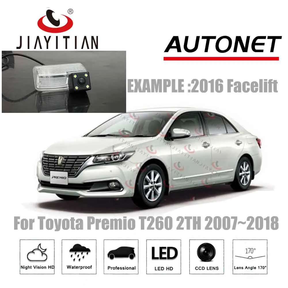 JiaYiTian камера заднего вида для Toyota premium allion T260 2007~ CCD камера заднего вида, камера заднего вида, камера для номерного знака