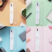 Д-р ставка 4 шт./компл. 4 цвета Зубная щётка комплект ручка ручного отбеливающий очищающий в комплекте мягкие щетинки зубной щетки с ящиком для путешествий для умного дома