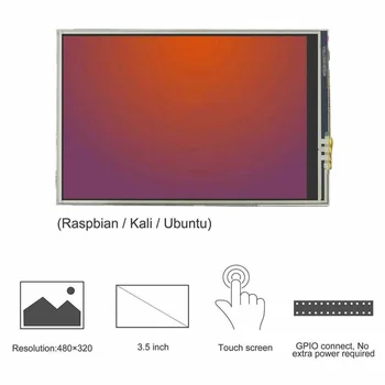 

60 frames Touch Screen Module Supplies 3.5inch For Raspberry Pi 3/2/B/B+