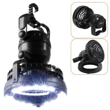 

Flashlight Ceiling Fan 2IN1 Portable LED Camping Lantern With Ceiling Fan 18 LED For Outdoor Hiking Fishing Outages And Emergen