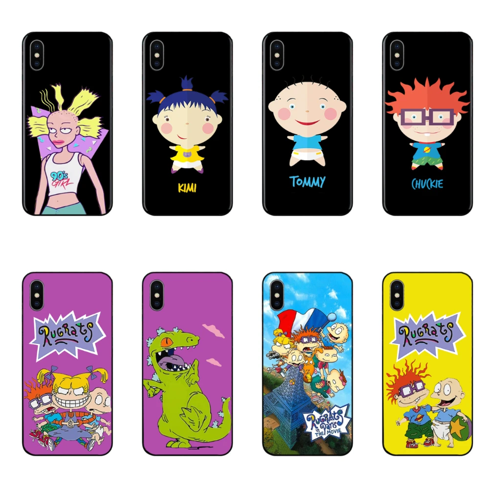 

Rugrats in Paris phone case Cartonn Black Soft Cover For iPhone 11 Pro Max 6 7 8plus 5s X XS XR XSMax For Samsung s10 s9 s8 Plus