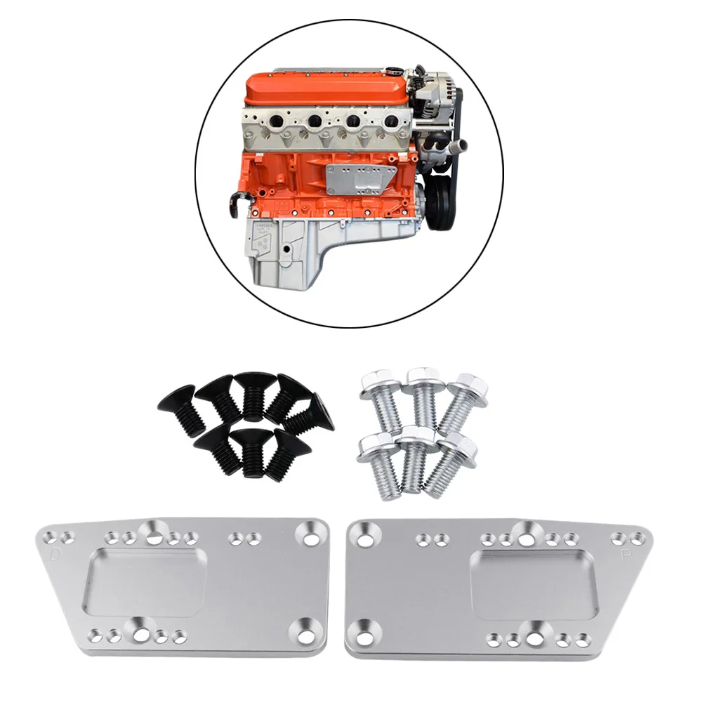 2pcs Adjustable Automobile Swap Engine Mount Bracket LS1 Billet Aluminum