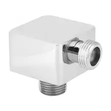 G1/2 дюйма латунь квадратной формы настенный душевой шланг разъем душевой розетки аксессуары для ванной комнаты настенный разъем