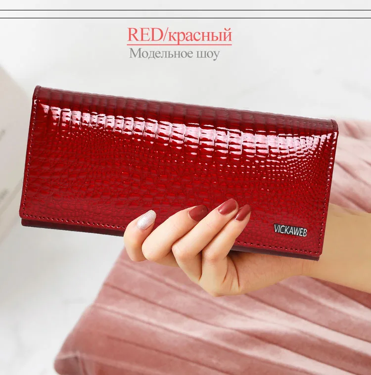 Free Gift Genuine Leather Women's Wallets Long Ladies Double Zipper Wallet Clutch Money Bag Design Purse Fashion Purses VK-AE501