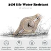 30mm Small Womens Watch Shockproof Waterproof Luxury Ladies Ar Metal Watch bracelets Rhinestone 4