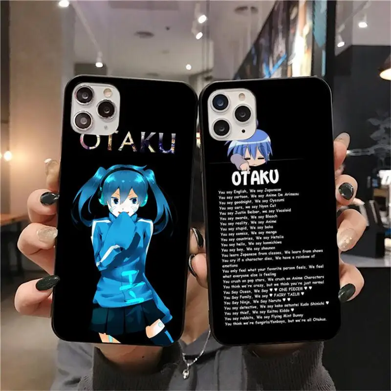 CUTEWANAN японский аниме otaku клиент высокое качество чехол для телефона iPhone 11 pro XS MAX 8 7