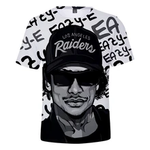 Eazy E Футболка мужская гангста рэп 3D печать Compton короткий рукав Футболка летняя хип хоп безрукавка с принтом мода дропшиппинг