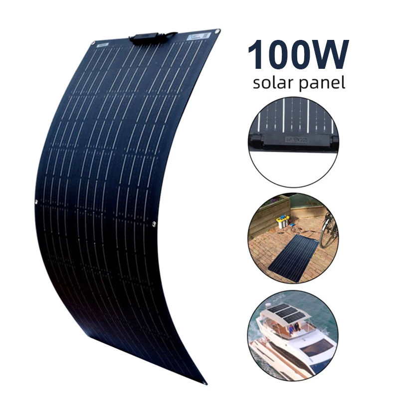 Xinpuguang панели солнечных батарей 100w Гибкая солнечная энергия Зарядное устройство
