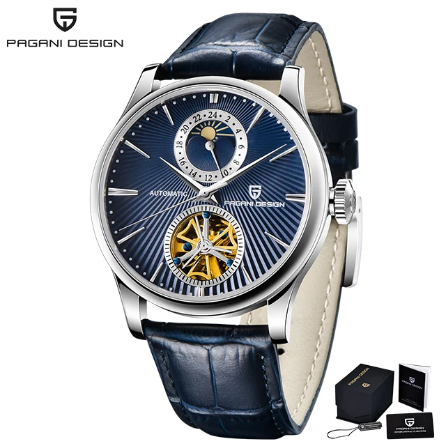 PAGANI DESIGN Top Marke Herrenuhr Mode Tourbillon Automatik Mechanische Uhr Herren Edelstahl Wasserdichte Uhr Relogio Masculino 
