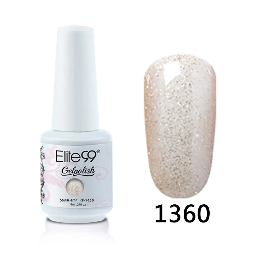 Elite99 8 мл Гель-лак для ногтей Vernis Полупостоянный лак для ногтей УФ-гель лак для ногтей эмаль для маникюра Лак для ногтей - Цвет: 1360