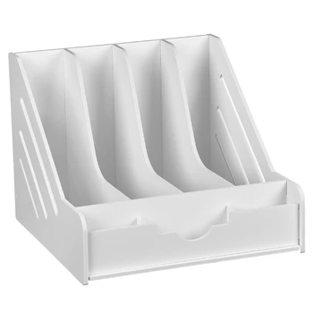 

4 Pockets Expanding File Folder A4 Organizer Portable Business File Office Supplies Document Holder