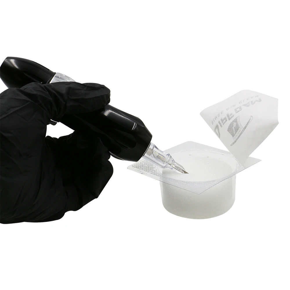 Qink Disposable Tattoo Needle Dip Foam Cleaning Cup Sterilized Tattoo Supplies Accessories 24pcs/Box