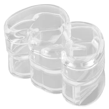 

1Pc Acrylic Makeup Cosmetic Stroage Box Heart Shape Crystal Sundries Container Desktop Organizer for Home Office (Transparent)