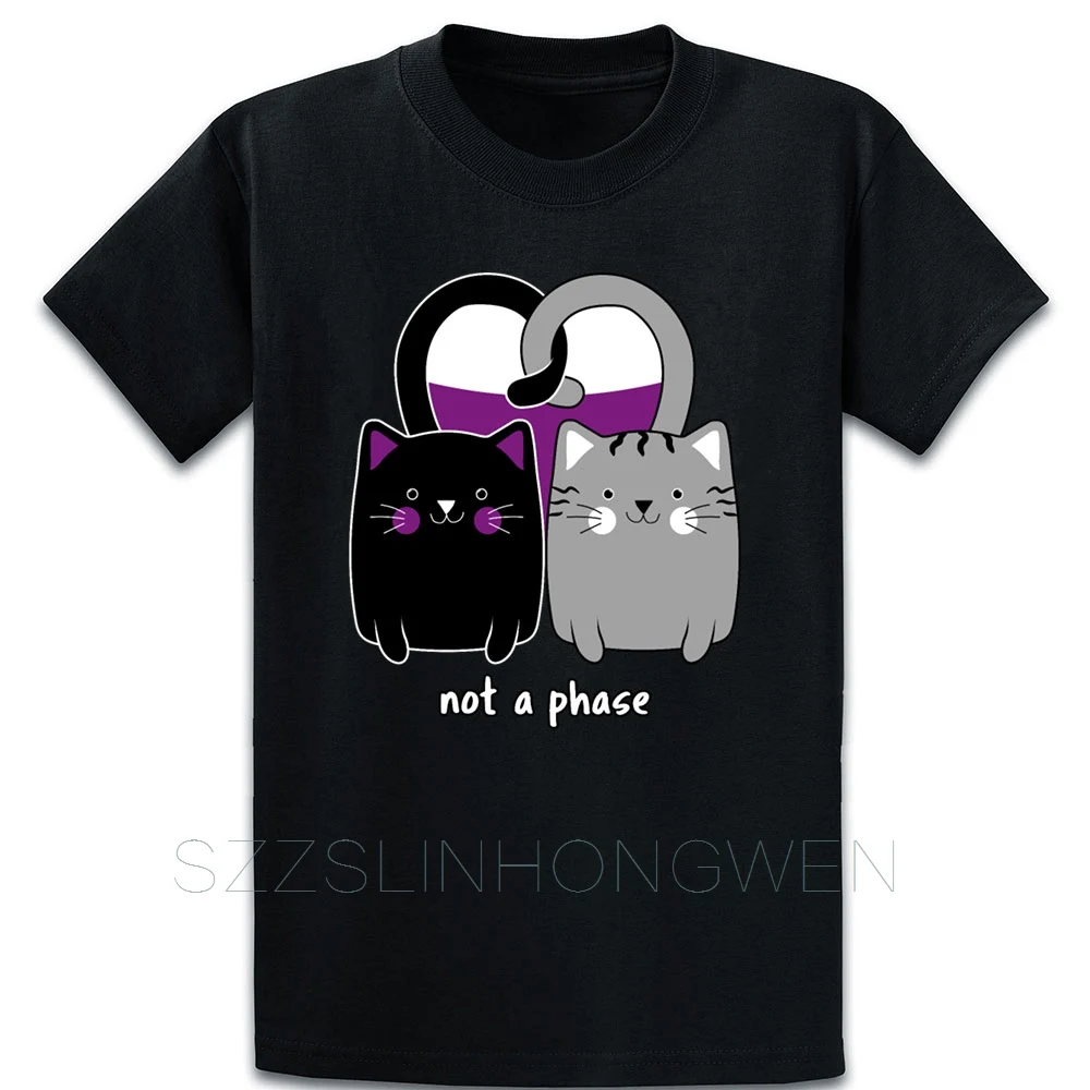 Asexual кошка сердце забавная Ace Pride Футболка короткий рукав буквы Солнечный свет О образным вырезом Весна здание печатных Письма рубашка