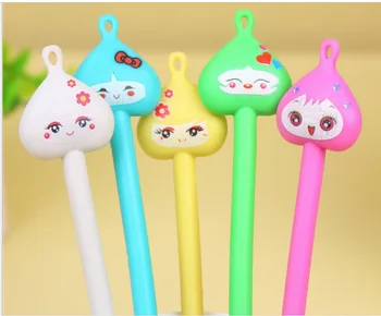 

Ball Pen 100pcs/Lot 0.5mm Cartoon Onion Bent Ballpoint Pen Bending Fun Soft silicone Writing Supplies Stationery BP119