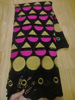 

Nigerian lace fabric with gold embroidery swiss voile lace cotton lace fabrics african voile dress material 5yards