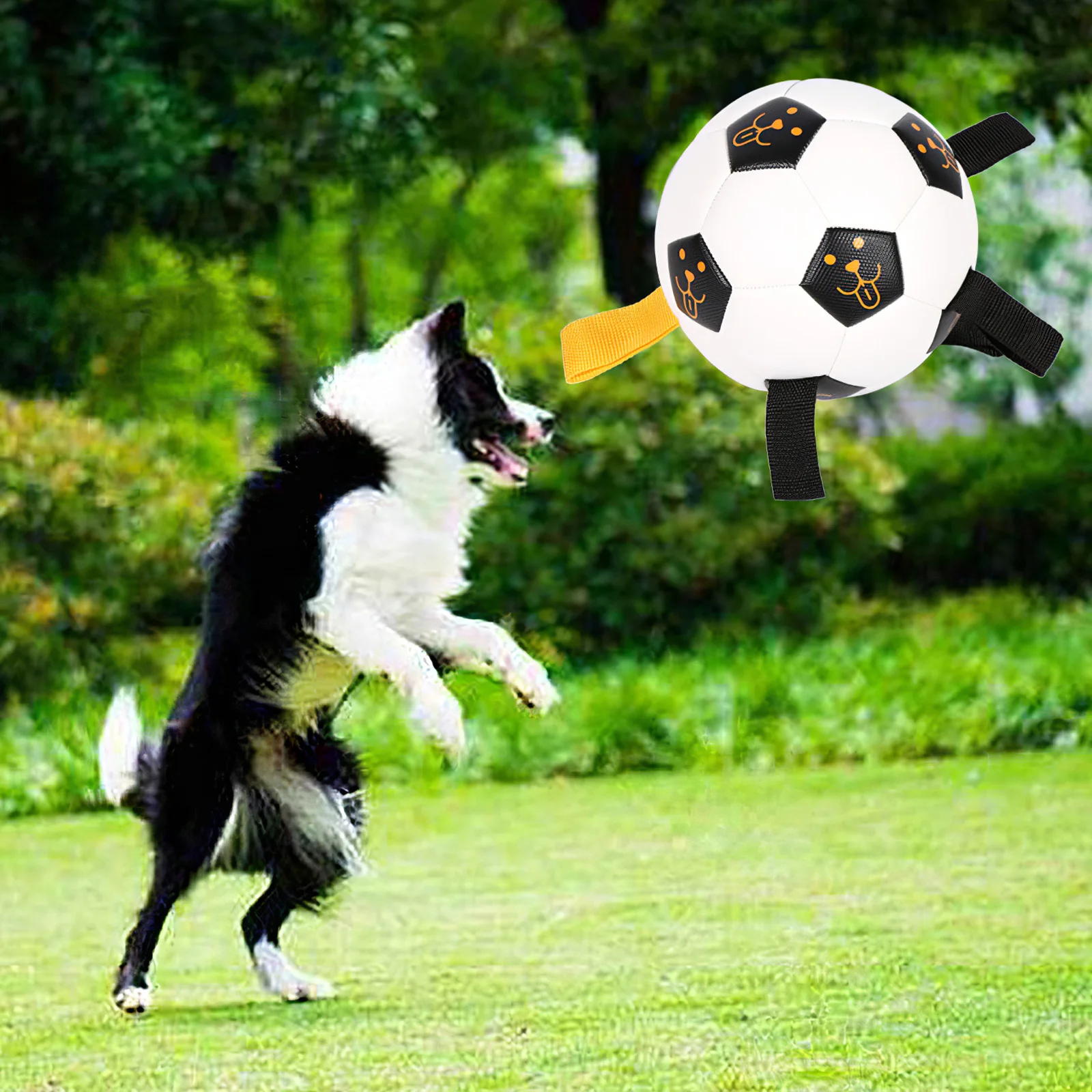 犬のサッカーボールのおもちゃ インタラクティブで複数のタブを備えたサッカーのおもちゃ 犬の子犬 庭 パティオ用 犬のおもちゃ Aliexpress