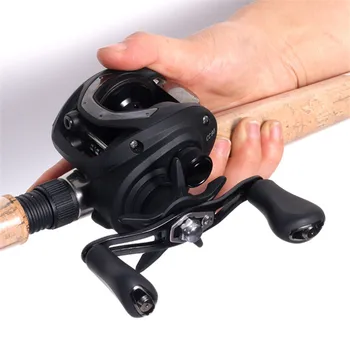 

Rotary Fishing Reel Non-slip Grip Water Drop Fishing Boat Wheel Compact Body Design Double Anodized Aluminum Spool Reel