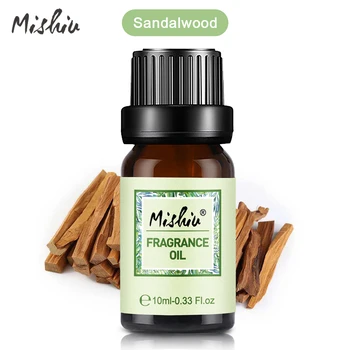 

Mishiu 100% Pure Fragrance Oil for Humidifier Fragrance Freshening Aromatherapy Sandalwood Citrus Black Orchid Lily Dewberry10ML