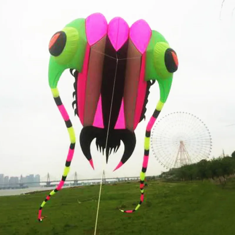 Hot 10.5m soft kite 3D Huge Soft Giant Trilobites Kite Outdoor Sport Easy to Fly 