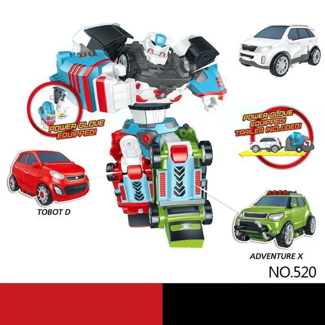 3 в 1 трансформация Tobot фигурка робота игрушка автомобиль игрушки для детей мультфильм анимационная Модель Набор Juguetes - Цвет: f