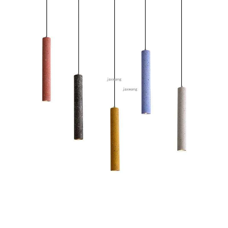 Nordic LED Pendant Lights Living Room Art Home Decor Cement Light Fixtures Kitchen Hanging Lamps Loft Luster | Потолочные лампы и