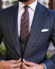 Fashion Stripe Mens Slim Suits 3 Piece Jacket Vest Pant Set Formal Business Blazer Masculino Wedding Groom Tuxedo Costume Homme 3