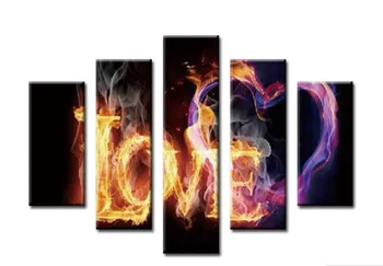 

5D Love Home Decor Multi-pictures Diy Diamond Painting Cross Stitch Diamond Mosaic 5 Pieces Round Diamond Embroidery Gifts