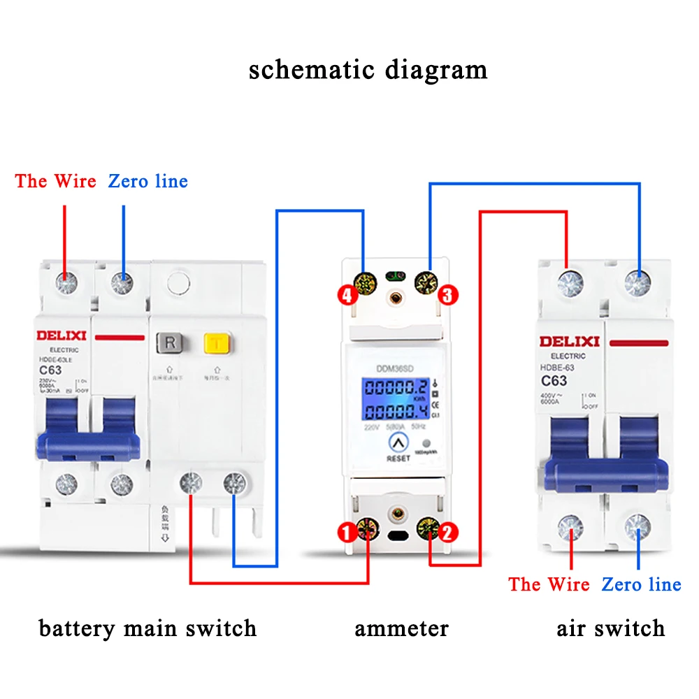 Din rail счетчик электроэнергии ЖК-дисплей Подсветка цифровой Дисплей однофазный электронный счетчик энергии кВтч метр 5-80A 220/230 V AC ваттметр