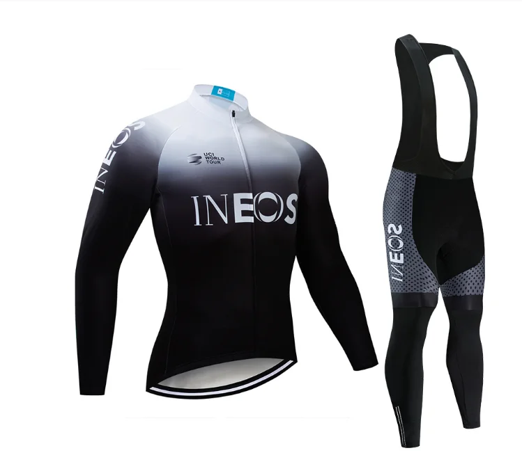 2021 New Men's Long Sleeve Cycling Suit Set Breathable Mountain Bike Wear 4